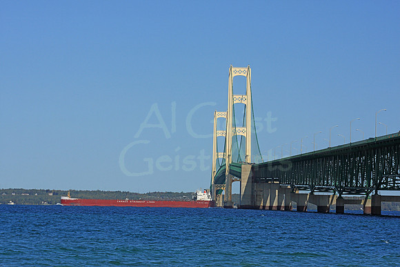 2011-10-02-0047 Paul J. Martin Passes Under Makcinaw Bridge